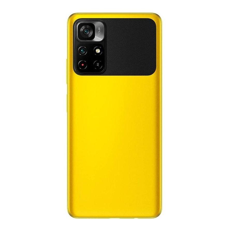 Custodia A Portafoglio In Pelle Per Xiaomi Poco M4 5G – Con Slot Per Carte, Tasca E Cavalletto, Chiusura Magnetica, Colore Giallo - 2