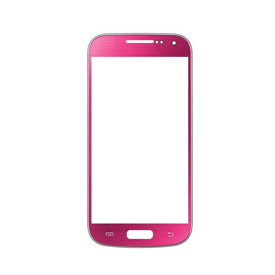 Replacement Front Glass For Samsung I9190 Galaxy S4 Mini Pink By Maxbhi Com