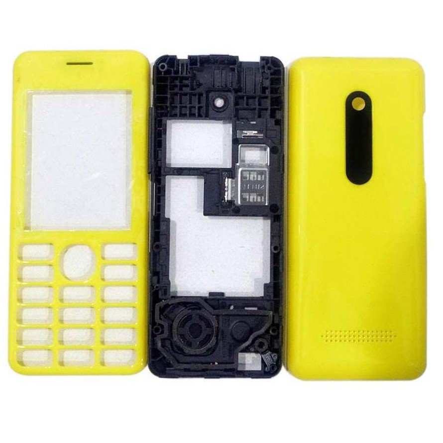 full body housing for nokia 206 dual sim rm 872 yellow