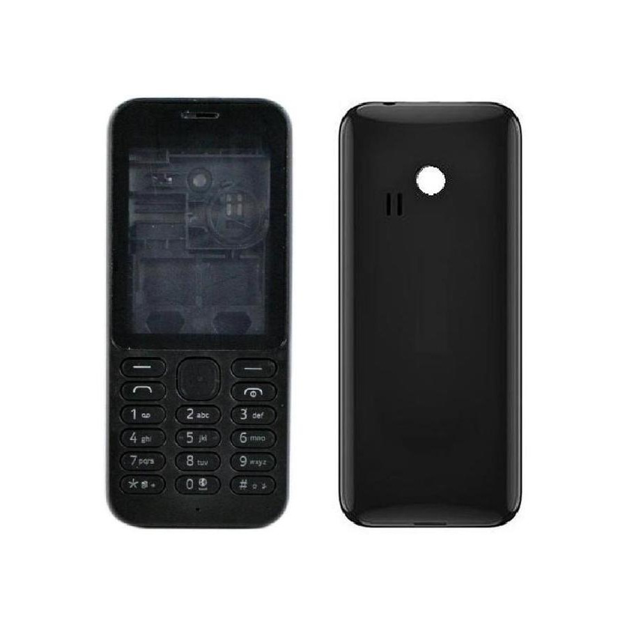 full body housing for microsoft nokia 222 black