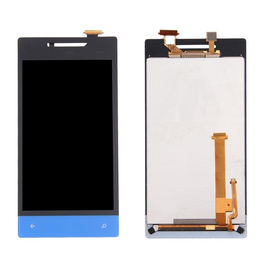 lcd with touch screen for htc windows phone 8s blue display glass combo folder