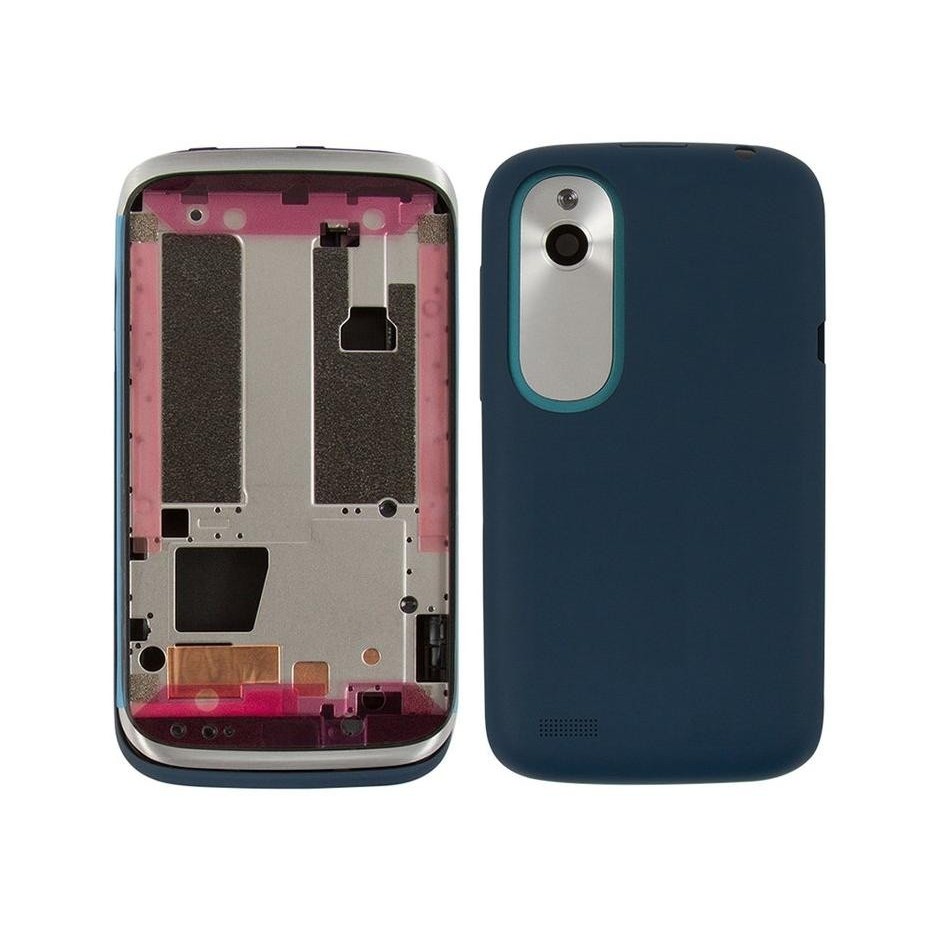 full body housing for htc desire v t328w dark blue