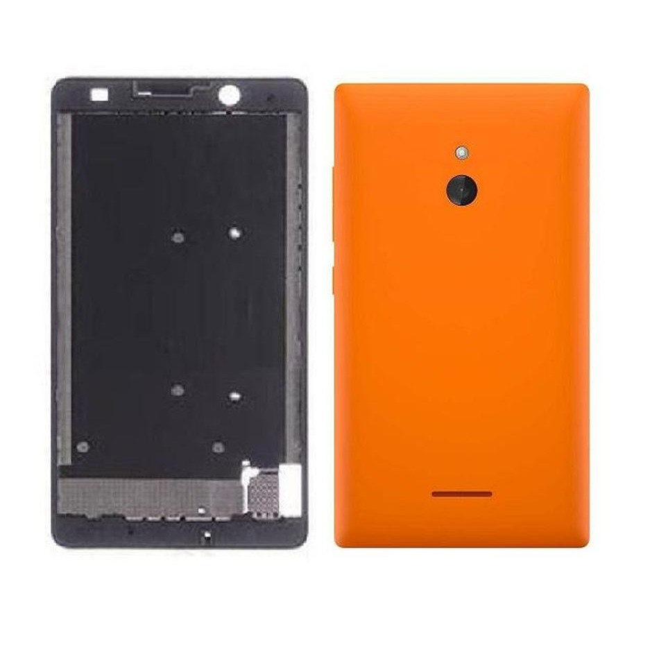 full body housing for nokia xl dual sim rm 1030 rm 1042 orange