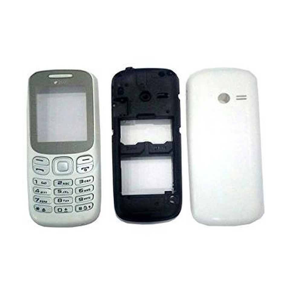 Full Body Housing for Samsung Metro B313 - White - Maxbhi.com