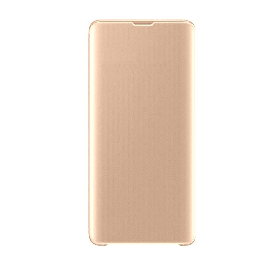 flip cover for samsung galaxy a20 gold