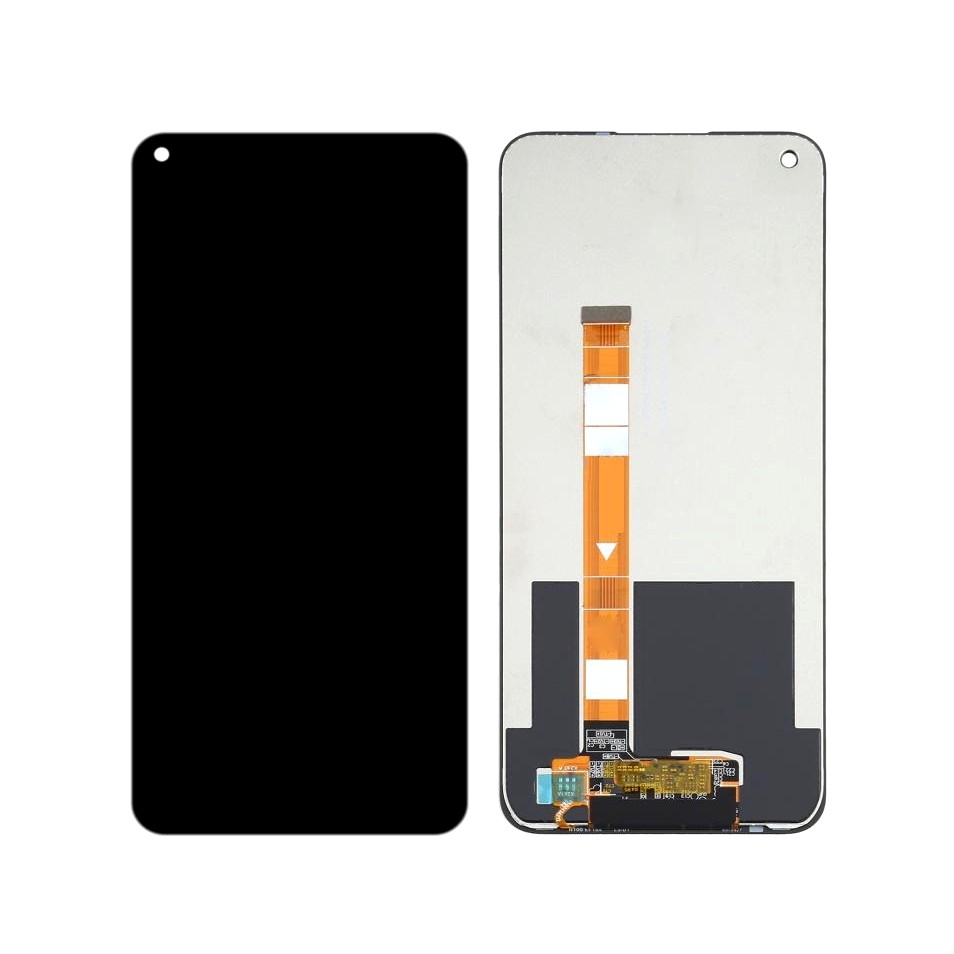 LCD with Touch Screen for Realme 7i Black by