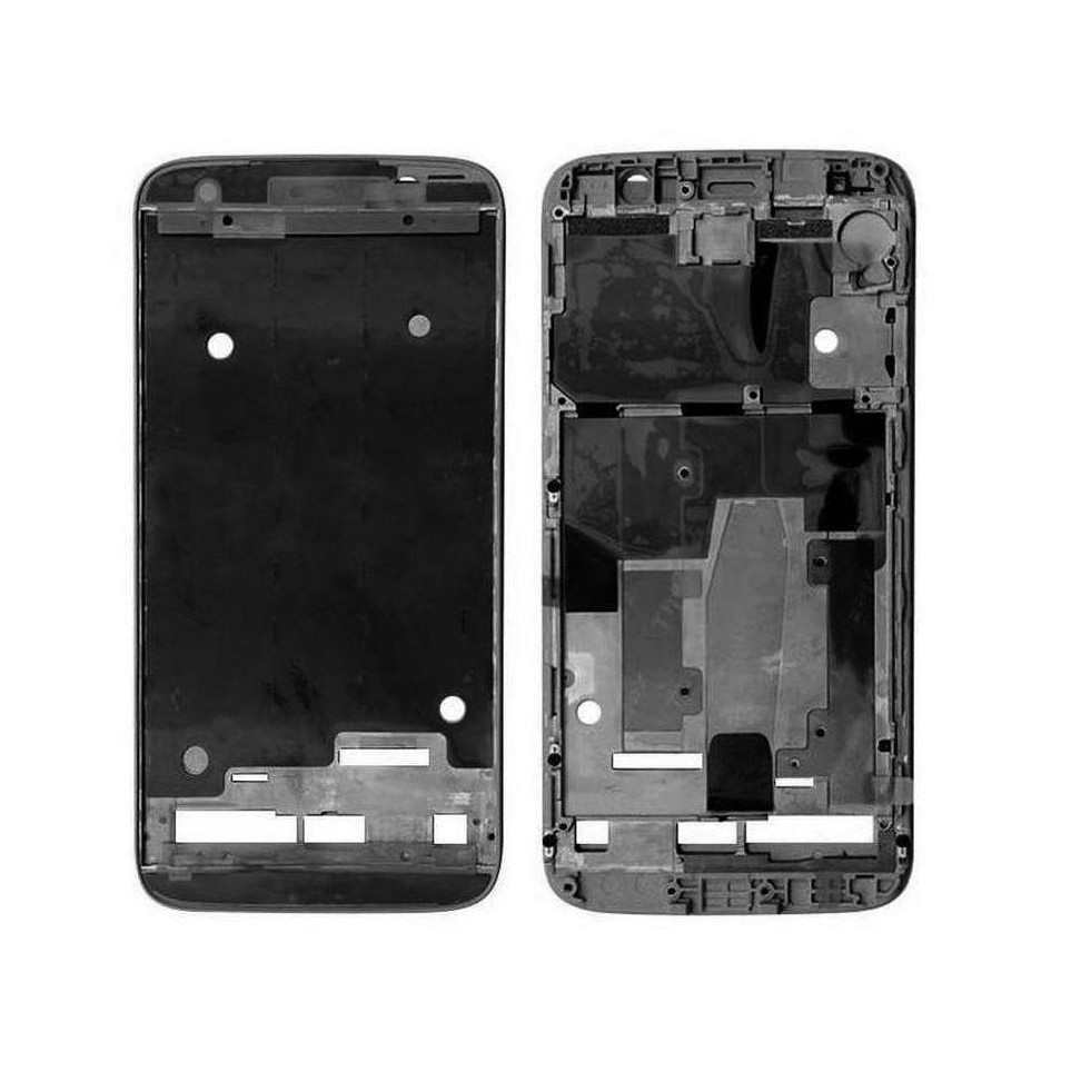 LCD Frame Middle Chassis for Moto M 64GB - Black by Maxbhi.com