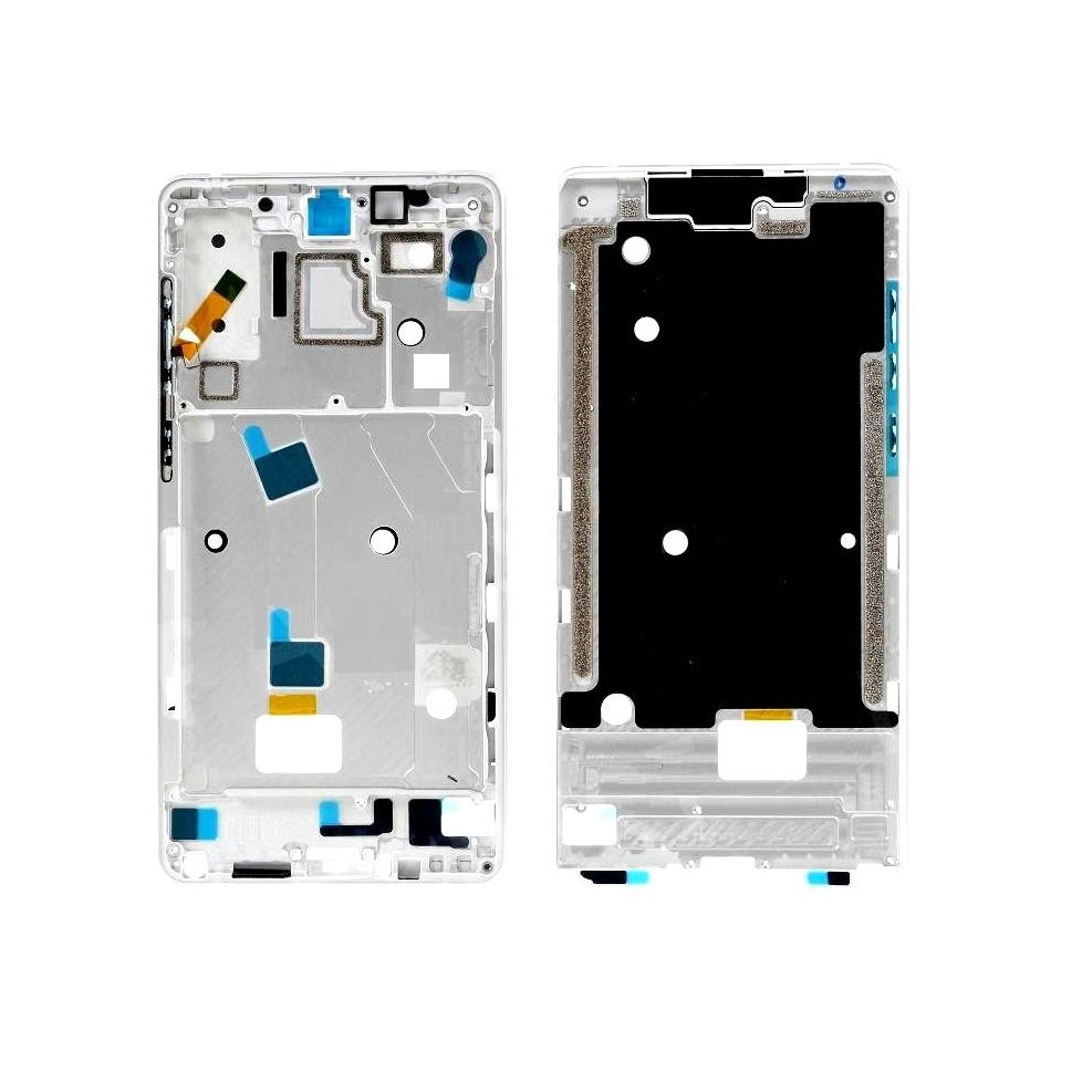 Lcd Frame Middle Chassis For Xiaomi Mi Mix 2s White By Maxbhi Com