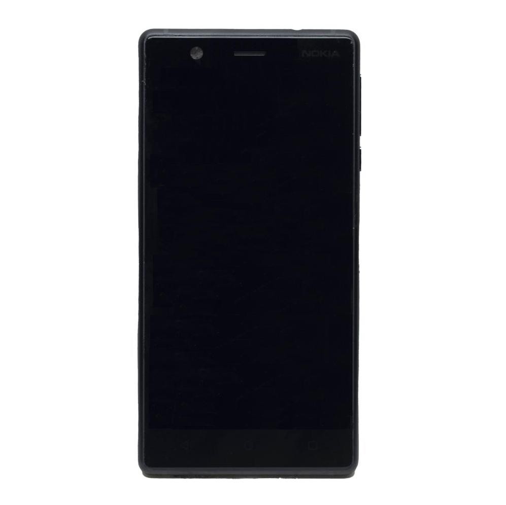 lcd with touch screen for nokia 3 blue display glass combo folder