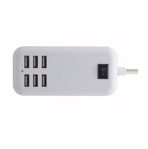 6 Port Multi USB HighQ Fast Charger for Samsung Galaxy J1 2016 4.5 inch