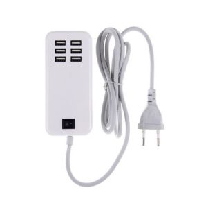 6 Port Multi USB HighQ Fast Charger for Samsung Galaxy J1 2016 4.5 inch